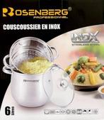 Couscous pan 6 liter, Keramische plaat, Nieuw, Rvs, Ophalen of Verzenden