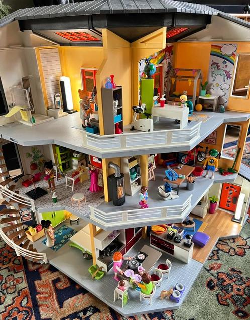 Playmobil City Life Modern Woonhuis incl. uitbreidingen, Kinderen en Baby's, Speelgoed | Playmobil, Zo goed als nieuw, Complete set