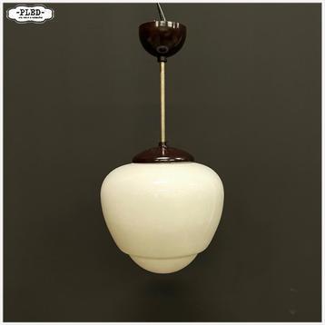 Art Deco Hanglamp Plafondlamp Opaline Meerdere op voorraad  beschikbaar voor biedingen