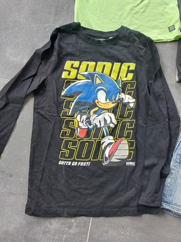 Nieuw! Shirt / longsleeve Sonic 146/152, nooit gedragen beschikbaar voor biedingen