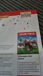 Postcodeloterij kaartjes 4 stuks, Tickets en Kaartjes, Drie personen of meer, Ticket of Toegangskaart