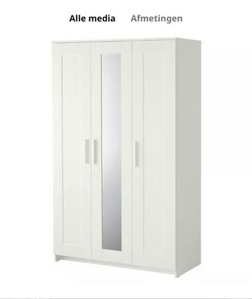 BRIMNES kledingkast met 3 deuren, wit beschikbaar voor biedingen