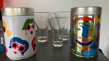 ILLY glazen + blikken beschikbaar voor biedingen
