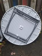 Ronde camping tafel, Caravans en Kamperen, Ophalen, Zo goed als nieuw