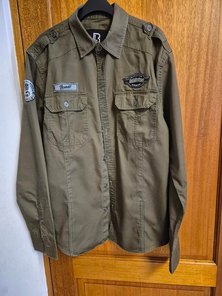 Overhemd , mt. XL ,Brandit, Ophalen of Verzenden, Zo goed als nieuw, Groen, Brandit