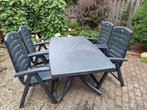 Compleet tuinset met kussens., Tuin en Terras, Tuinsets en Loungesets, Ophalen, 4 zitplaatsen, Gebruikt, Aluminium
