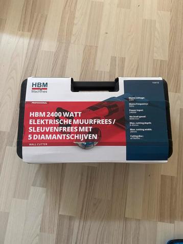 HBM 2400W Muurfrees met Diamantschijven - Nieuwstaat! beschikbaar voor biedingen