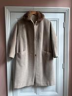 Prachtige wollen jas met bontkraag, Kleding | Dames, Jassen | Winter, Maison van Berkel, Bruin, Maat 42/44 (L), Ophalen of Verzenden