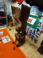 Houten Adelaar - Zeer Gedetailleerd - 80cm, Antiek en Kunst, Ophalen