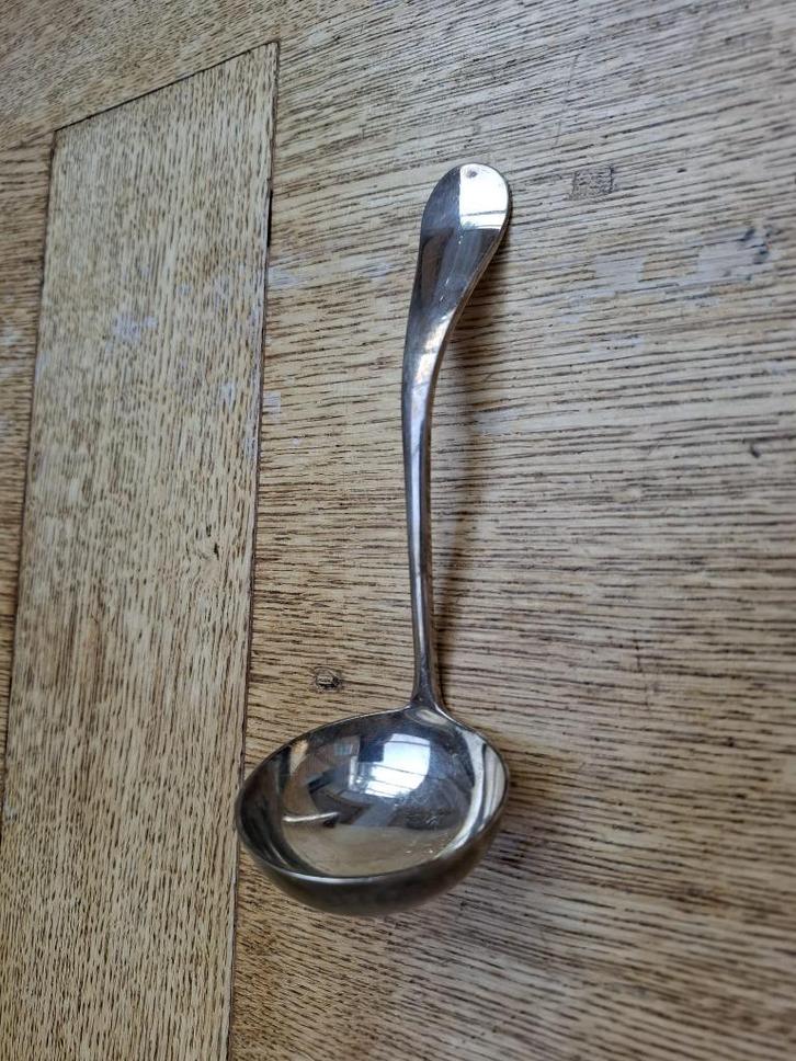 van Kempen en Begeer Keltum roestvrij verzilverde juslepel, Antiek en Kunst, Antiek | Goud en Zilver, Zilver, Ophalen of Verzenden