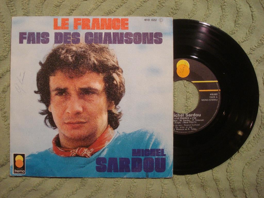 Michel Sardou 7" Vinyl Single: ‘La France’ (Frankrijk), Cd's en Dvd's, Vinyl Singles, 7 inch, Single, Ophalen of Verzenden, Zo goed als nieuw