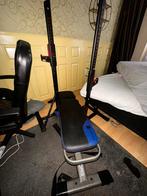 Leuke beginner bankdruk set, Sport en Fitness, Fitnessmaterialen, Ophalen, Zo goed als nieuw, Fitnessbank