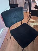 5 eetkamerstoelen zwart velvet, Huis en Inrichting, Ophalen, Gebruikt, Zwart, Velvet