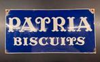 Emaille Reclamebord Patria Biscuits, Verzamelen, Ophalen of Verzenden, Reclamebord