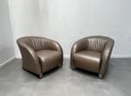 Natuzzi fauteuils Eric Kuster stijl, Ophalen of Verzenden, Gebruikt, Leer