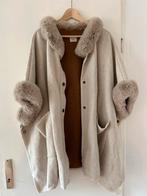 ZGAN! Paprika Mantel met nep bontranden, Kleding | Dames, Beige, Maat 46/48 (XL) of groter, Ophalen of Verzenden, Zo goed als nieuw