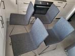 TE KOOP: VIER GRIJZE  EETKAMER STOELEN ( LILLANAS van IKEA ), Ophalen, Vier, Grijs, MODERN