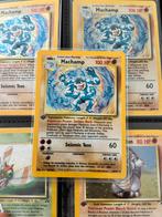 Machamp holo first edition, Ophalen of Verzenden, Zo goed als nieuw, Meerdere kaarten