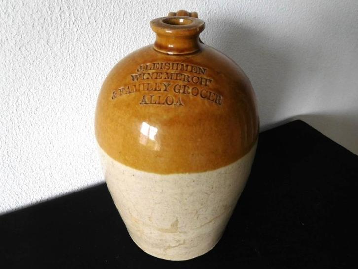 Antiek grote Engelse Schotse Kruik gemerkt J.Leishmen uit, Antiek en Kunst, Antiek | Keramiek en Aardewerk, Ophalen