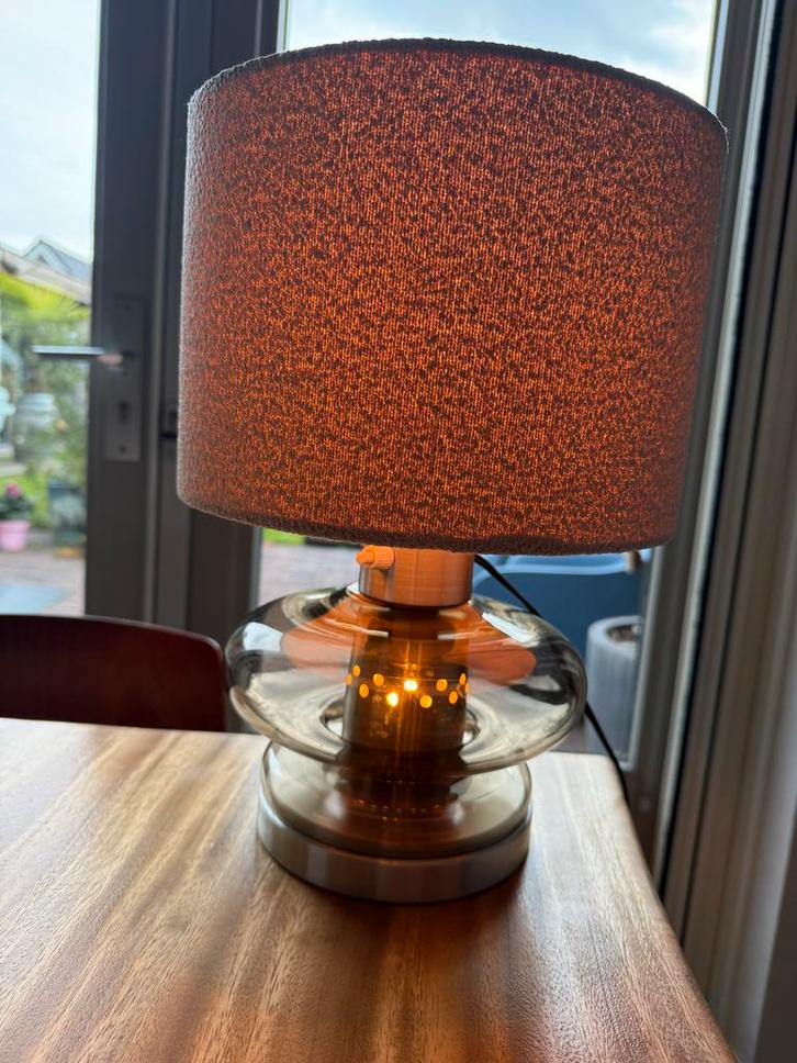 Raak Vintage Jaren 60 Tafellamp, Huis en Inrichting, Lampen | Vloerlampen, Gebruikt, Minder dan 100 cm, Glas, Ophalen