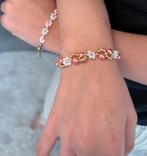 Daisy Armbandje Handgemaakt, Overige materialen, Verzenden, Nieuw, Roze