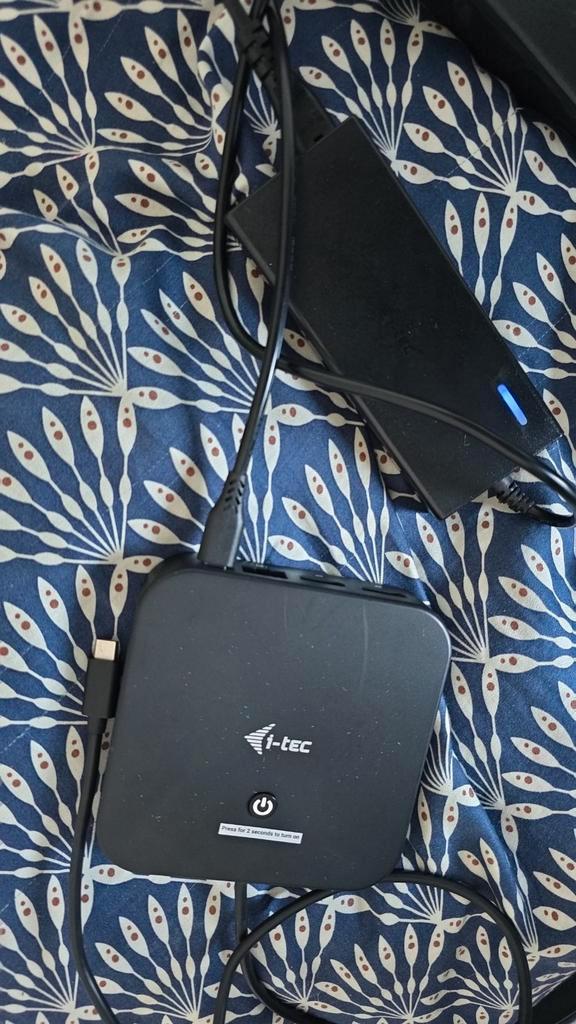 I-tec Docking Station met Adapter, Computers en Software, Dockingstations, Gebruikt, Docking station, Laptop, Tablet, Telefoon