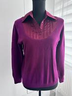 Dames fusia paarse trui L 42 sweater blouse, Verzenden, Zo goed als nieuw, Maat 42/44 (L), Paars