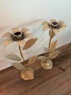 Kaarsenhouders / kandelaar goud, Antiek en Kunst, Ophalen of Verzenden