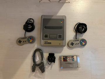 Super Nintendo PAL + 2 Controllers + Mario All-Stars beschikbaar voor biedingen