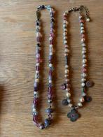 2 vrolijk kettingen, Sieraden, Tassen en Uiterlijk, Kettingen, Verzenden, Zo goed als nieuw, Roze, Overige materialen