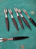 prikkers vintage hout zwart gekleurd 6 stuks, Huis en Inrichting, Ophalen of Verzenden, 'T Olde Gre-j, Info@toldegrej.nl, Endepoelstraat 20f Didam