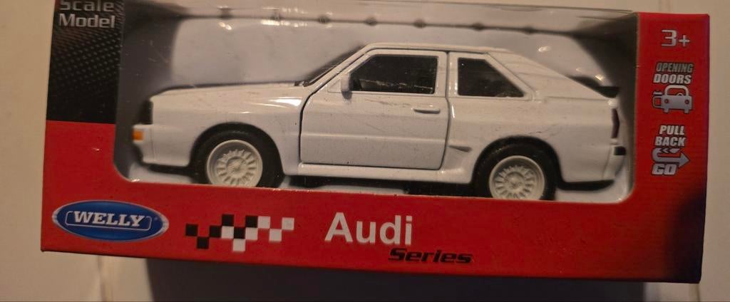 Audi Quartro coupe Welly Schaal 1 op 43 nieuw in doos, Overige merken, Audi, Auto, Ophalen of Verzenden
