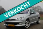 Peugeot 206 CC 1.6-16V Quiksilver | Aluminium Silver | Clima, Auto's, Voorwielaandrijving, Gebruikt, 4 cilinders, Cabriolet