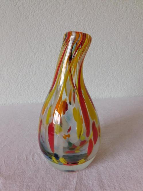 Fidrio glass Pisa vaasje, Carnival, rood, hg 18 cm, Huis en Inrichting, Woonaccessoires | Vazen, Zo goed als nieuw, Overige kleuren
