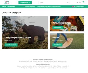 Duurzame speelgoed webshop Blijegup te koop met voorraad beschikbaar voor biedingen