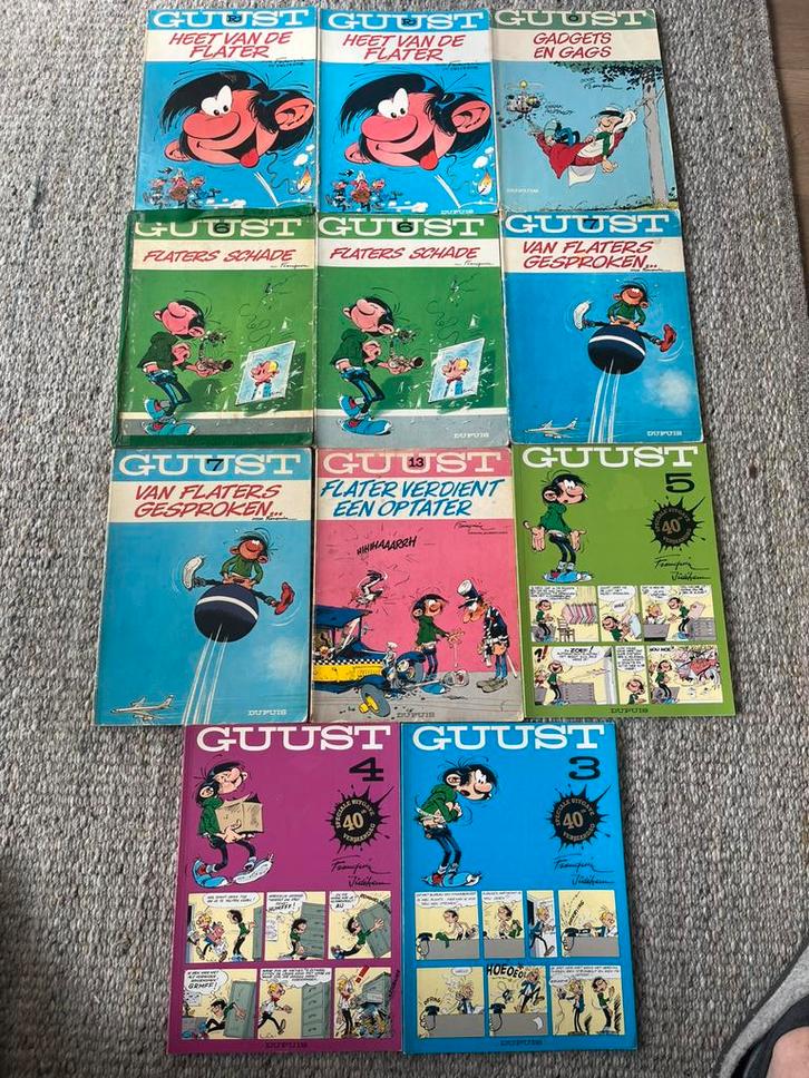 Stripboeken  Guust Flater strips 11 originele Dupuis albums, Boeken, Stripboeken, Zo goed als nieuw, Meerdere stripboeken, Ophalen of Verzenden