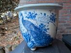 Antieke Japanse porseleinen planten pot, Tuin en Terras, Ophalen, Gebruikt, Rond, Minder dan 40 cm