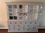 Servieskast brocante buffetkast vitrinekast b240  en h225, Ophalen, Zo goed als nieuw, 200 cm of meer, 25 tot 50 cm
