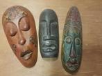 Afrikaanse Maskers (3 stuks), Ophalen, Zo goed als nieuw
