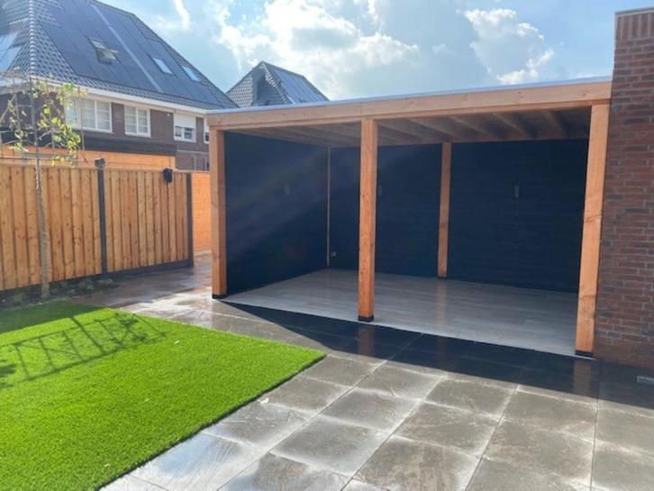 Overkapping Veranda Blokhut, Tuin en Terras, Schuttingen, Nieuw, Hout, 2 meter of meer, Minder dan 3 meter, Ophalen of Verzenden
