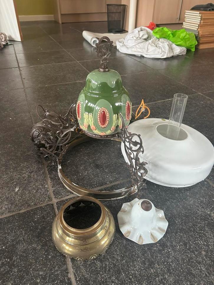 Antieke Brabantse Boerenlamp - Begin 20e Eeuw, Antiek en Kunst, Antiek | Lampen, Ophalen