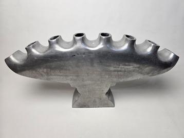 Aluminium Tulpenvaas - Zilver Kleur vaas 8 gaats beschikbaar voor biedingen