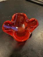 Murano asbak rood met bubbels, Antiek en Kunst, Ophalen of Verzenden