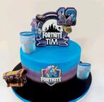 Taartsteker/Topper Fortnite 14x12cm handgemaakt, Ophalen of Verzenden, Nieuw, Taarten, Versiering