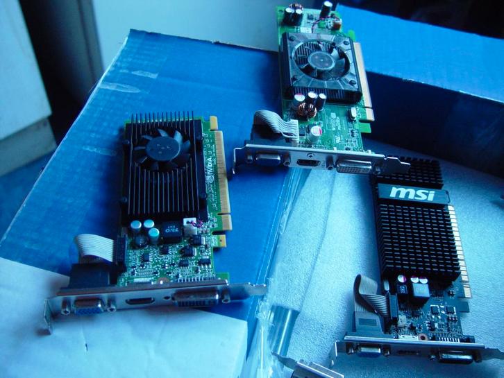 oudere videokaaarten ddr3 met HDMI/  ATX, Computers en Software, Videokaarten, PCI-Express 2.0, GDDR3, HDMI, DVI, VGA, Ophalen of Verzenden