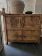 Grote oude voorraad kist kast India oosters sober sleets, Ophalen