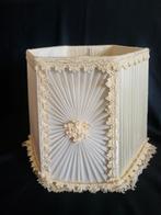 Vintage Lampenkap met Franjes, Huis en Inrichting, Lampen | Lampenkappen, Ophalen of Verzenden, Crème, Rond, Minder dan 25 cm