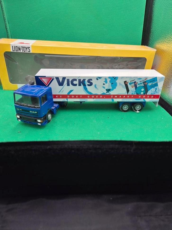 233 Daf 95 380 vicks 1/50 liontoys, Hobby en Vrije tijd, Modelauto's | 1:50, Zo goed als nieuw, Bus of Vrachtwagen, Wsi, Ophalen of Verzenden