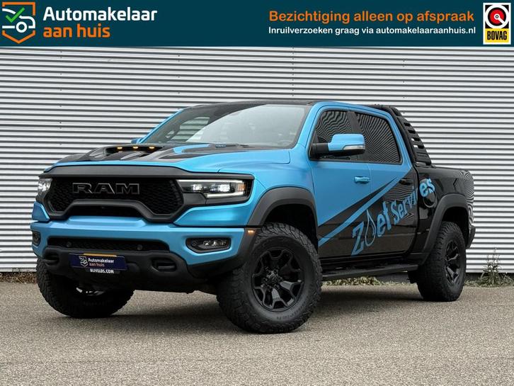 Dodge Ram 1500 6.2 V8 Supercharged 702PK 4x4 Crew Cab TRX LP, Auto's, Dodge, Bedrijf, Te koop, RAM 1500, 360° camera, 4x4, ABS