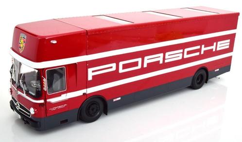1:18 - Mercedes O317 Porsche Renntransporter - Rood/Wit, Hobby en Vrije tijd, Modelauto's | 1:18, Nieuw, Overige typen, Overige merken